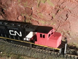 CN SD40-2W 5332 after cab replacement